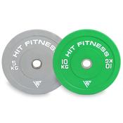 Hit Fitness 5kg &amp; 10kg Coloured Bumper Plates | Bundle image