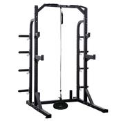 Hit Fitness Commercial Half Rack with Cable Pulley System