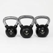 Hit Fitness Chrome-Handle Kettlebell Set | 8kg, 10kg and 12kg image