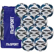 Mitre Impel One Football (Size 5) | 10 Pack + Bag