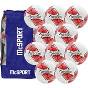 Precision Fusion FIFA Basic Training Football (Red) | 10 Pack + Bag image