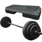 Hit Fitness Aerobic Step &amp; Vinyl Studio Pump Set | 20kg