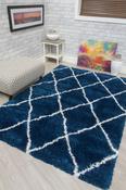 Fantasia Trellis Rug Blue/ White image