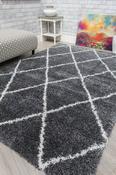 Fantasia Trellis Rug Dark Grey/Cream image