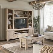 Newport Media Unit &amp; Hutch - White Washed