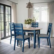 Harlo Extendable Round Dining Table - Navy image