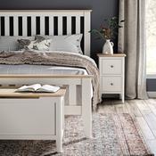 Harlo Narrow Bedside Table - Coconut White image