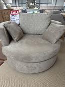 Swivel Love Chair- Grey  Ex display image
