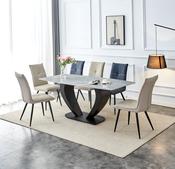 Malta Ceramic-Topped Fixed Dining Table image