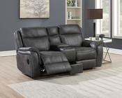 Felix 2 Seater Electric Reclining Sofa With 2 Cooler Cupholders, Wireless Charger, Speakers &amp; Drawer Slate image