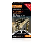 960 Multi-Action LED Cluster Lights With Timer | Warm White