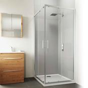 Flair Verve Corner Entry Shower Door 900mm Silver