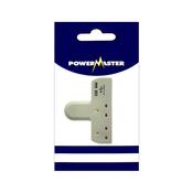 Powermaster T-shaped 2 Way Adaptor With 2 USB Ports | 1797-02