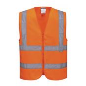 Portwest Hi-vis Zipped Vest Orange Large | C375ORRL image