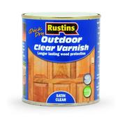 Rustins Quick Dry Outdoor Clear Varnish Satin 250ml |r690083
