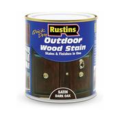 Rustins Quick Dry Outdoor Woodstain L-oak Satin 500ml | R690122