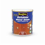 Rustins Quick Dry Woodstain Teak Satin 250ml |r690141