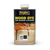 Rustins Wood Dye Ebony (solvent Based) 1ltr|r650074