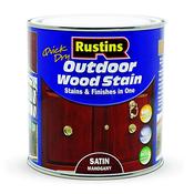 Rustins Quick Dry Outdoor Woodstain Mahogany 2.5ltr|r690139