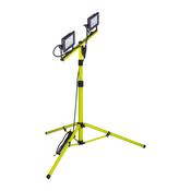 Luceco Eco Tripod Black Twin 1600lm 2x20w 5000k | Efldtt20b50-05