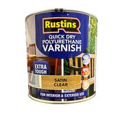 Rustins Q/d Poly Varnish Satin Clear 2.5lt | R695003