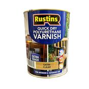 Rustins Q/d Poly Varnish Satin Clear 5lt | R695004