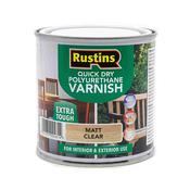 Rustins Q/d Poly Varnishmatt Clear 250ml | R695009