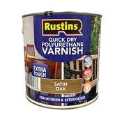 Rustins Q/d Poly Varnish Satin Oak 2.5litre | R695039