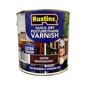 Rustins Q/d Poly Varnish Satin Mahogany 2.5litre | R695042