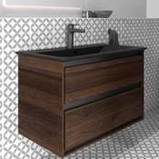 Connect Air 2 Drawer 80 Unit Black/wood | R0474ne image