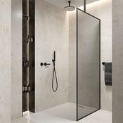 Sonas Mirage 1200 Matt Black Smoked Glass Screen
