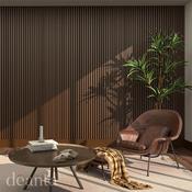 Acoustic Panelling Walnut 2400x600 2pcs Per Box