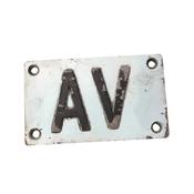 A.V. Marker Plate (Air Valve)