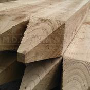 4x4 Pointed Posts Treated | Various Lengths image