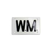 W.M. Marker Plate (Water Meter)