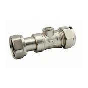 1/2 Straight Service Valve Swivel Chrome