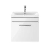 Rt Large Athens 500 Wall hung White 1 Drawer | At50whsw