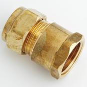 312 Compression Female Iron Straight Coupler | 3/4" x 1/2"