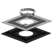 Sys2 Tw Black Ins 125mm Firestop C/Plate Retroft | 2-125-250