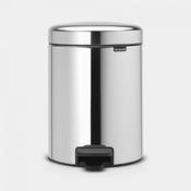 Brabantia Newlcon Pedal Bin Brilliant Steel 5ltr | 11 26 21