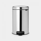 Brabantia Newlcon Pedal Bin Brilliant Steel 12ltr | 11 35 81