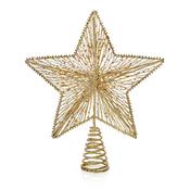 30cm Gold Glitter Star Tree Topper Boxed | TD241541G