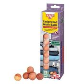 Zero In Cedarwood Moth Balls Clothes Moth Repeller - 24 Balls | Zer031