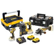 Dewalt 18v Triple Kit SDS Hammer Drill, Impact Driver &amp; Grinder| DCK305P2T image