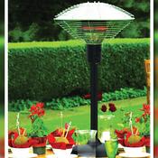 Sahara Tabletop Gas Patio Heater 4kw | Charcoal