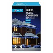 1000 LED Multi-action Frosted Cap Icicles White | LV232058W