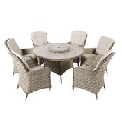 Eton 6 Seat Round Dining Set