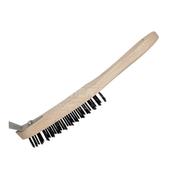 Dosco 4 Row Wire Brush With Scraper | 58006