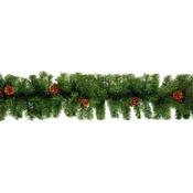 2.7m Green Berry &amp; Cone Garland | TG149290