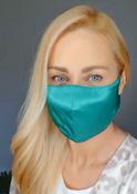 Green Silk Face Mask — Meab Enamels